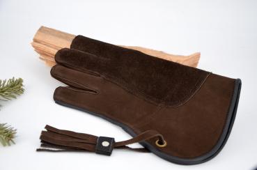 Falknerhandschuh feinstes Nubukleder 12 Zoll