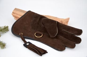 Preview: Falknerhandschuh feinstes Nubukleder 12 Zoll