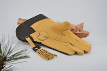 Falknerhandschuh für Kinder Arabien beige