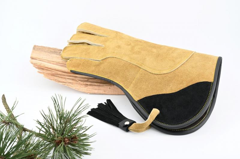 Falknerhandschuh Arabien Rauhleder 13 Zoll gelb